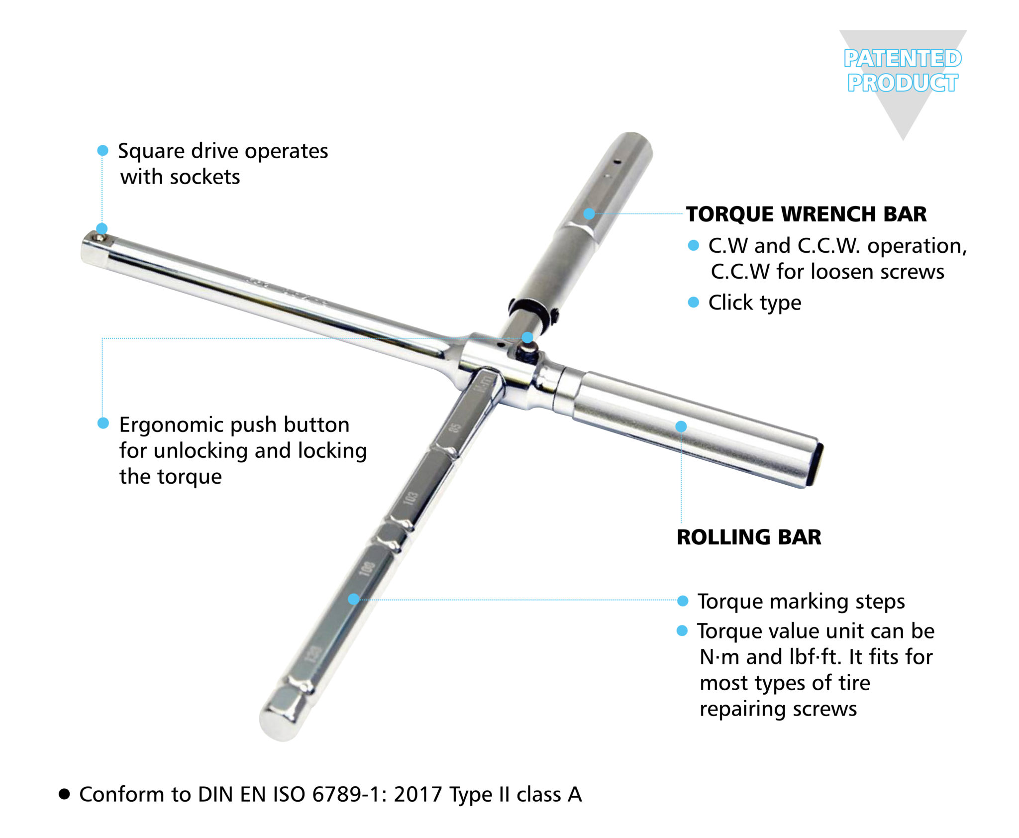 Cross Tire Torque Wrench William Tools