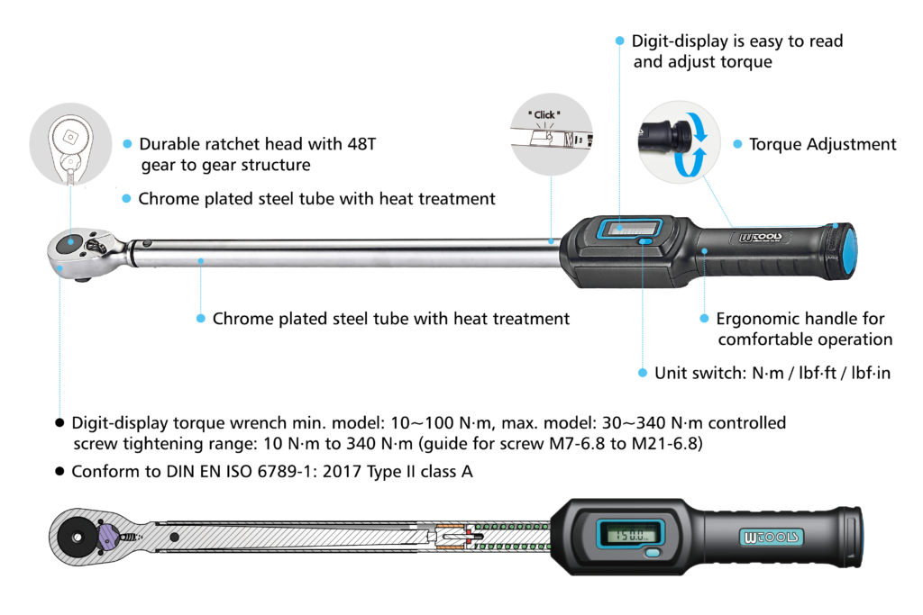 1/2″ Digitdisplay Torque Wrench 20200 N·m William Tools